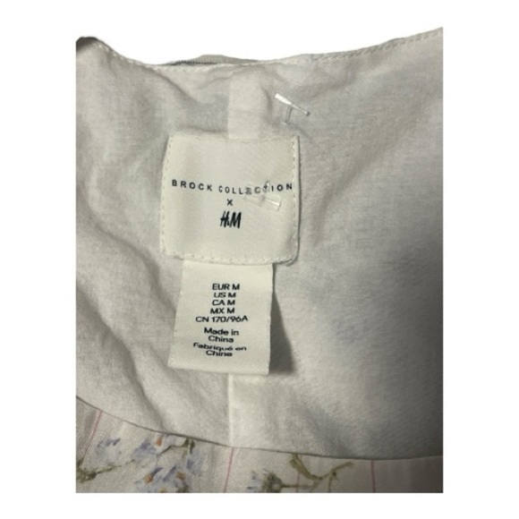 Brock Collection X H&M Floral Print Lyocell Mini Dress Size M Bubble Hem PA1 - Picture 5 of 6